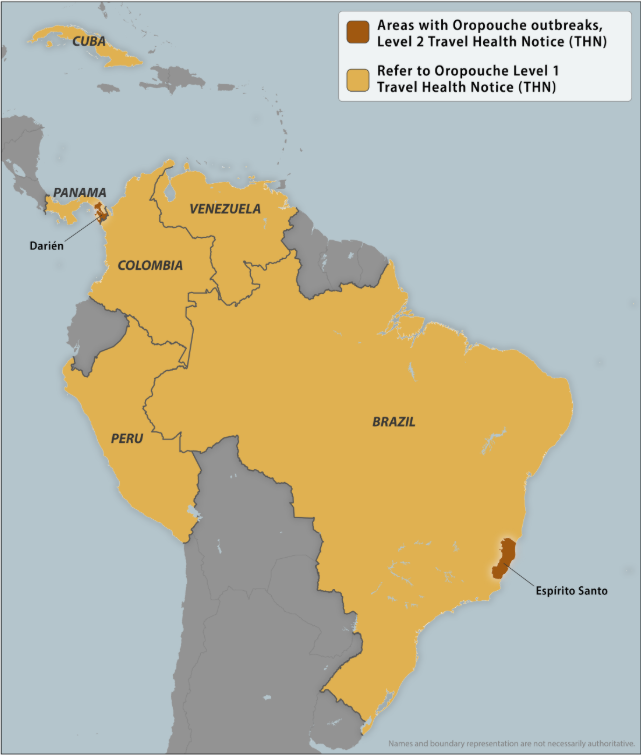 Oropouche Brasil e Panamá