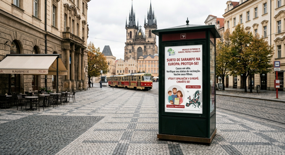 Imagem Sarampo Europa