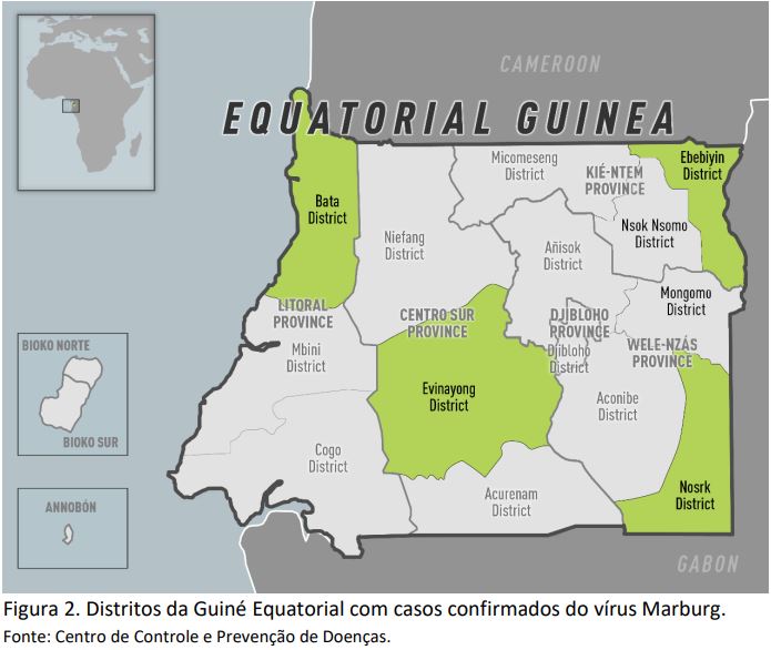 Mapa Guine Equatorial