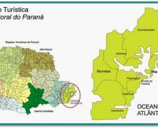 mapa litoral Paraná