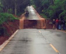 Estradas interditadas por causa da Chuva